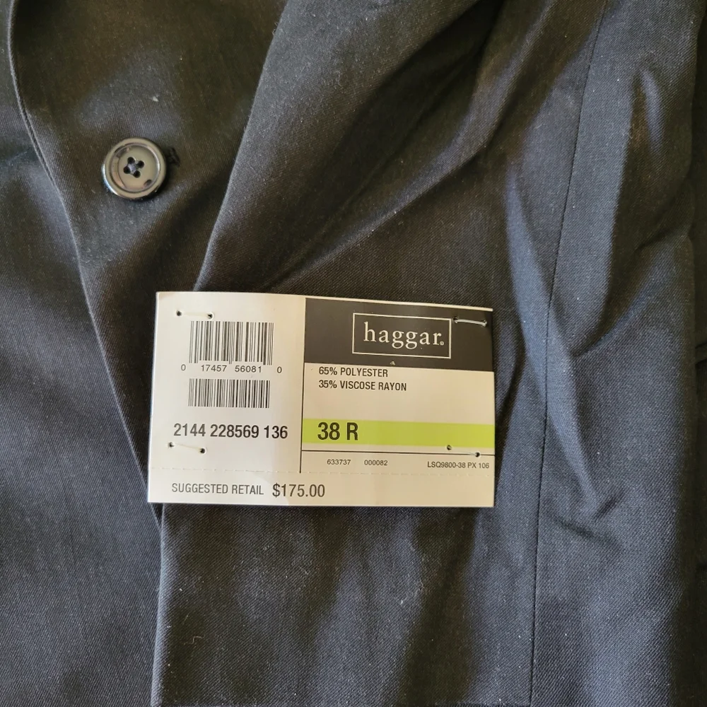 Men's Haggar Blazer dark grey 38R